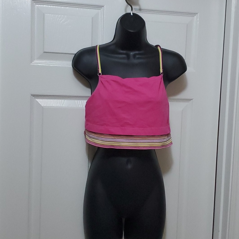 Nike pink top in size large